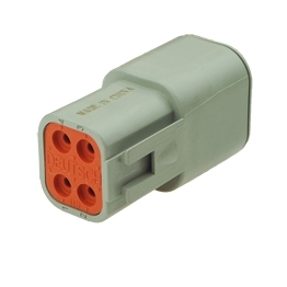 Deutsch DTP04-4P Stecker - 4-poliges Stiftgehaeuse Deutsch DTP-Serie