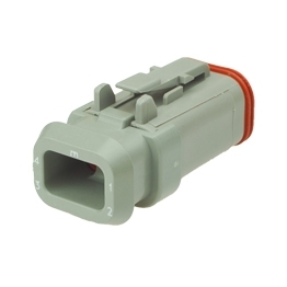 Deutsch DT06-4S-CE04 Stecker - 4-poliges Buchsengehaeuse Deutsch DT-Serie mit reduziertem Dichtungsdurchmesser (E-Seal) und Schrumpfschlauchanschlu